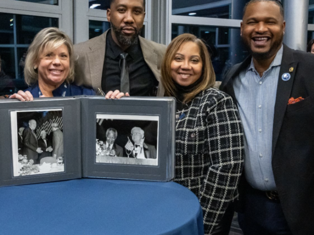 Kean staff and Dr. Daun Ward with Ndaba Mandela, Nelson Mandela’s grandson. 