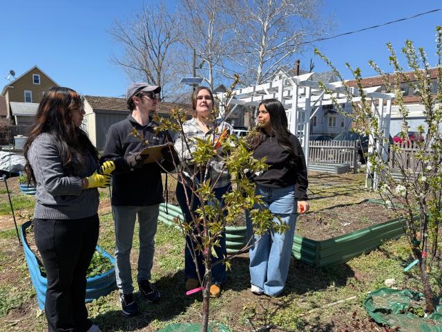Kean environmental management students in the field. 
