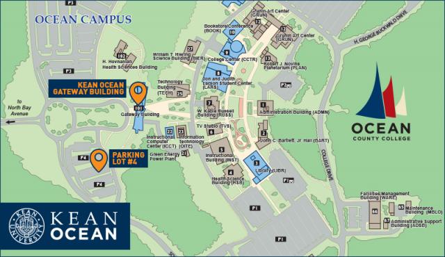 Transfer Student Orientation - Check-In Map - Ocean