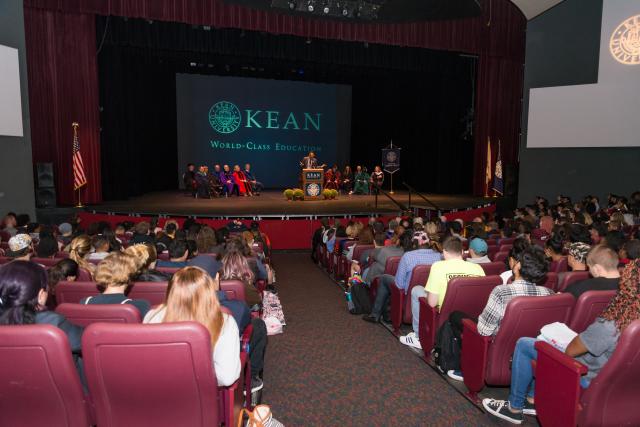 Wilkins Theatre was filled for the first ever College of Liberal Arts Convocation.