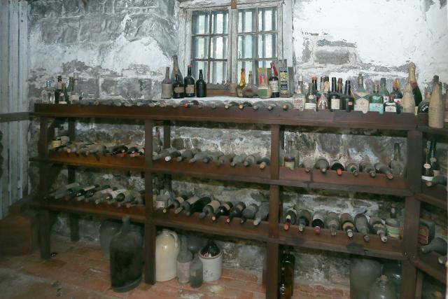 A stash of wine and spirits_some more than 200 years old_found at LIberty Hall