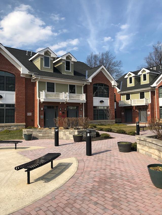 Photo of the exterior of the Faculty Housing complex