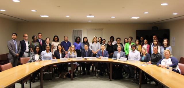 Kean students and faculty discussed careers with United Nations staff