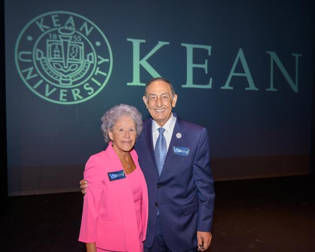 Kean University Board of Trustees Chair Ada Morell and President Dawood Farahi, Ph.D.