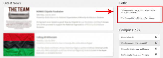 Engage site homepage