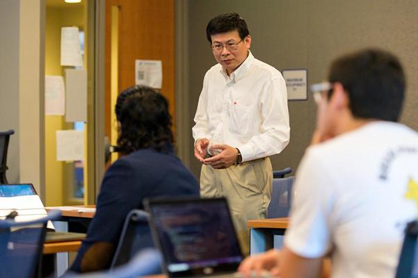 A computer information systems classroom at Kean University.