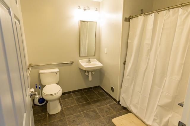 Faculty housing bathroom