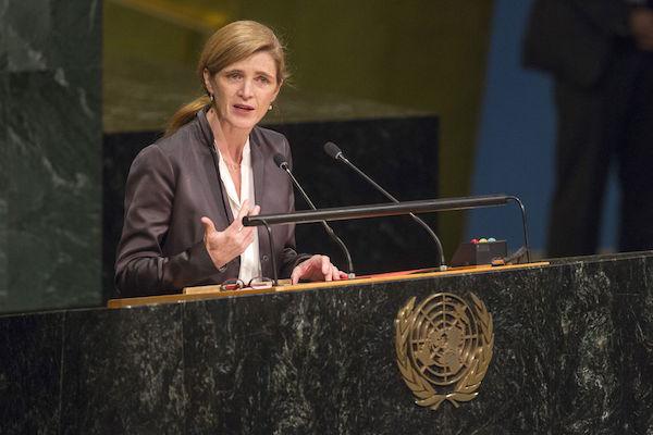 Former ambassador to the U.N. Samantha Power