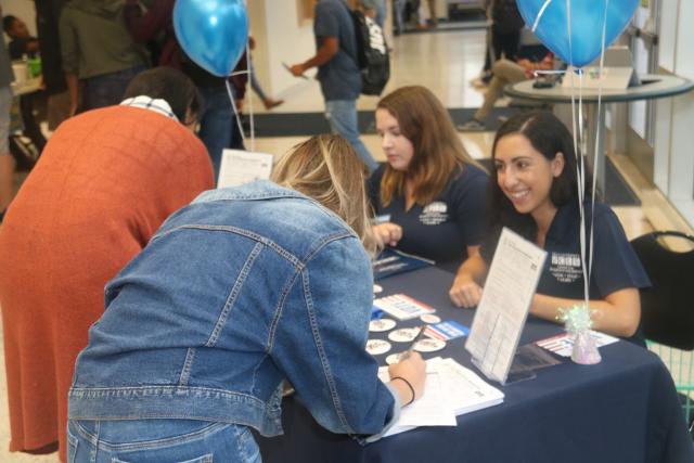 Happy Tabelers at voter registration