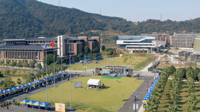 An overhead shot of the Wenzhou-Kean University campus