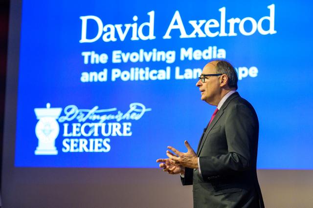 David Axelrod, distinguished lecturer 2019
