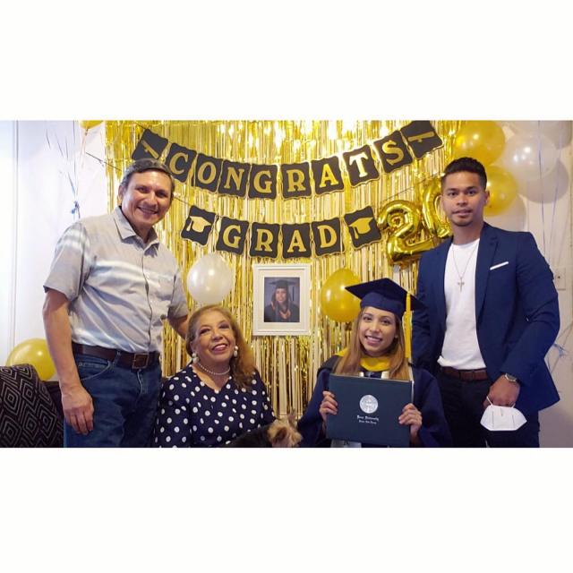 kean grad 2020 family celebrates