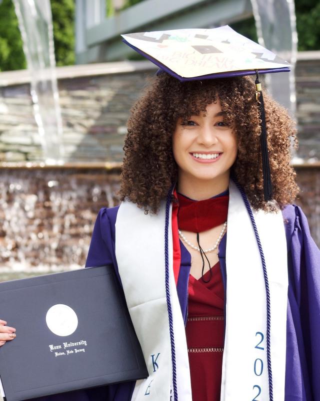 Kean grad 2020 young woman