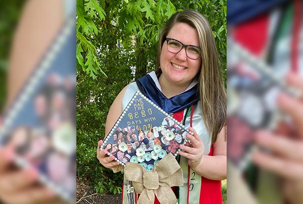 Kean ocean graduate Kristen Weinbel celebrates graduation