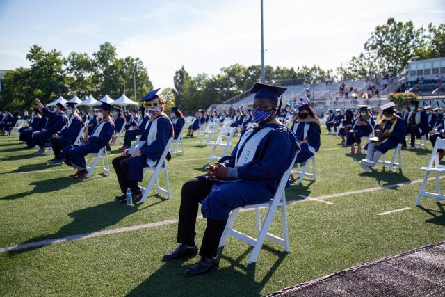 Grads on the field