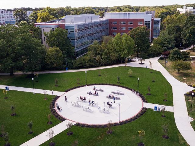 An aerial view of CAS
