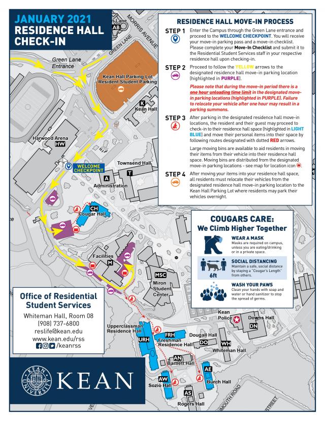 Spring 2021 Move-in Map