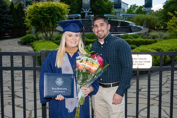 Grad with flowers