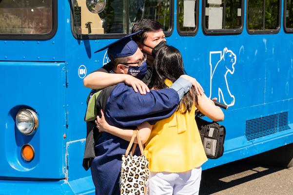 Grad hugs