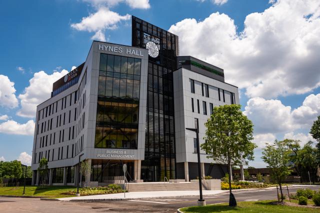 Photo of the Exterior of Hynes Hall