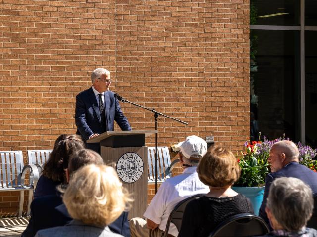 Another speaker at the Hennings Ceremony