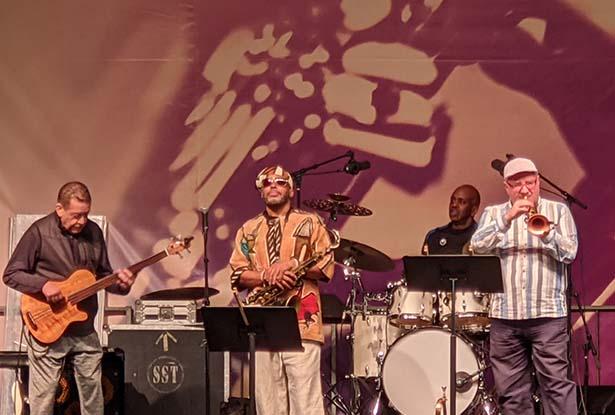 Another jazz band playing in the Jazz Roots Festival.