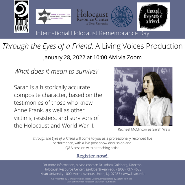 Through the Eyes of a Friend: A Living Voices Production