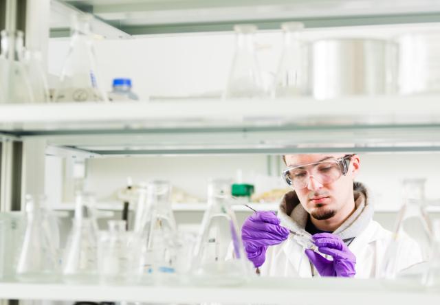 IST student in a research lab