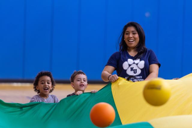 Kean student teacher conducts Early Childhood Education class