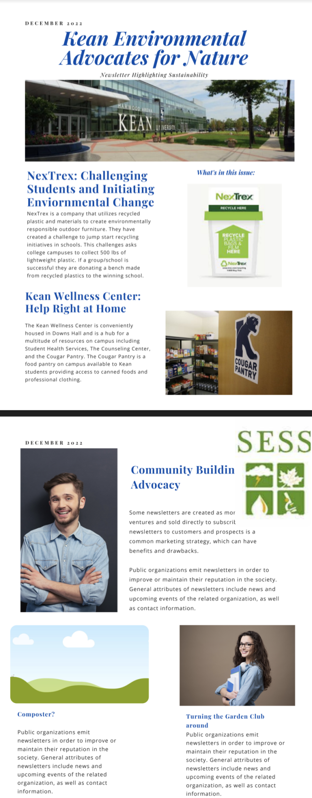 Dec 2022 Student Environmental Newsletter 