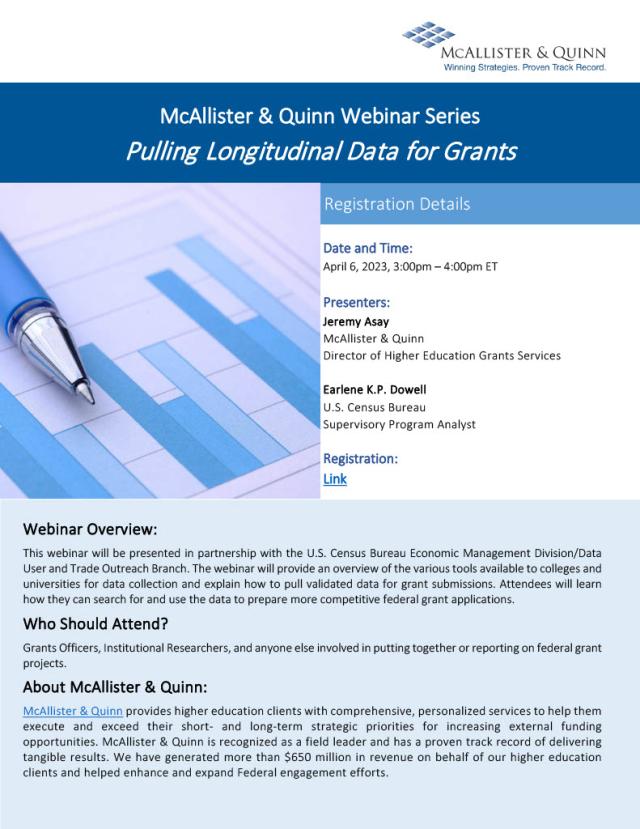 Flyer for an Upcoming M&Q Webinar on April 6th