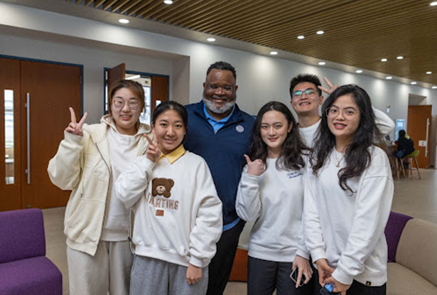 WKU students with Dr. Lamont Repollet