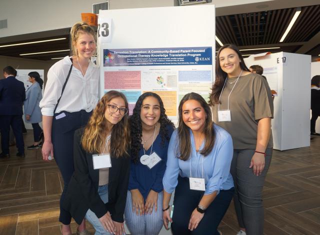 Second year OT students presenting at Research Days 2023