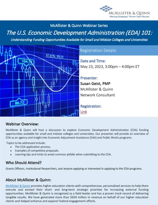 Flyer for M&Q Webinar