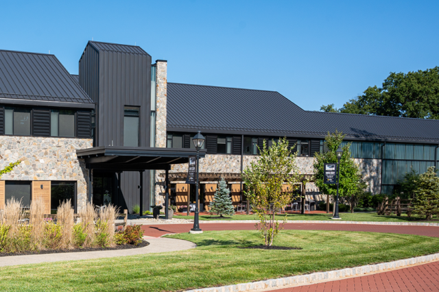 An picture of the outside of the Liberty Hall Academic Center