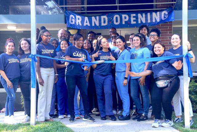A ribbon cutting marked the official reopening of the refurbished Kean Wellness Center