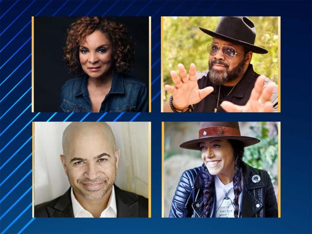 A composite photo of Jasmine Guy, Kadeem Hardison, Cree Summer and Darryl M. Bell