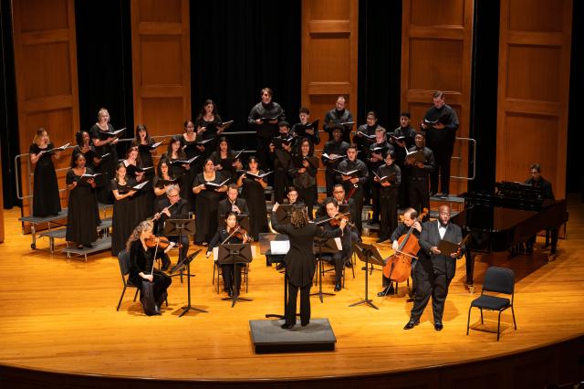 The Kean choir performs at Enlow Concert Hall 