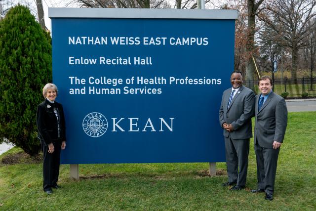 Kean University Nathan Weiss East Campus Sign