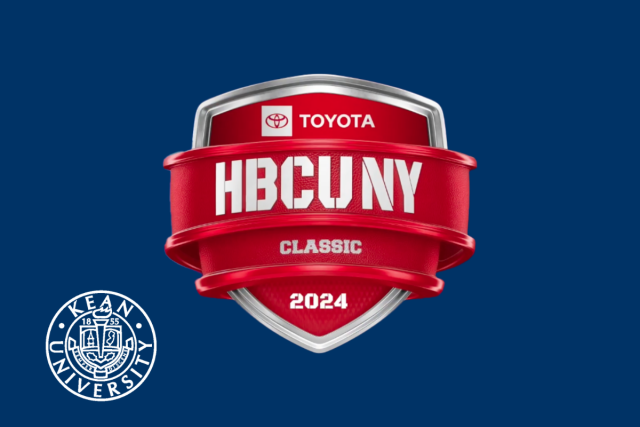 HBCU NY Classic logo, with the Kean University seal in the lower left corner.