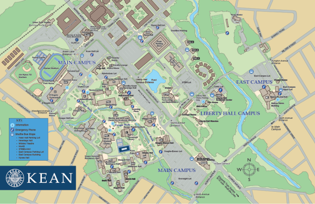 2025 Kean shuttle map