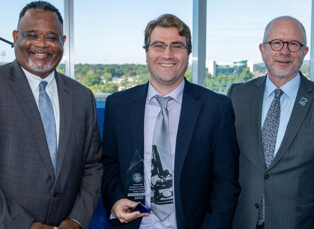 Dr. Niepielko with his award
