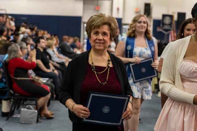 Trudy at Honors Convocation