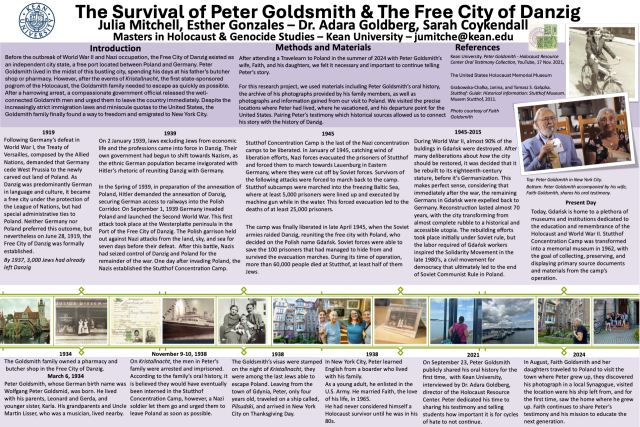 Poster on the Survival of Peter Goldsmith & the Free City of Danzig