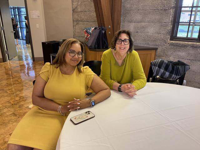 Gail Verdi and Dr. Sancha Gray