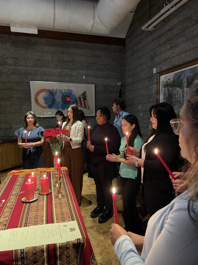 Bilingual and TESOL students attend an event