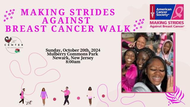 Kean Africana Studies - Making Strides Against Breast Cancer