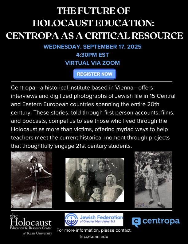 Centropa as a Critical Resource Flyer