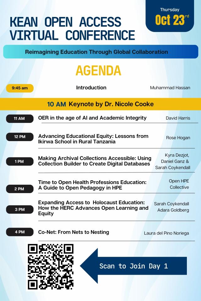 Conference Agenda Day 1