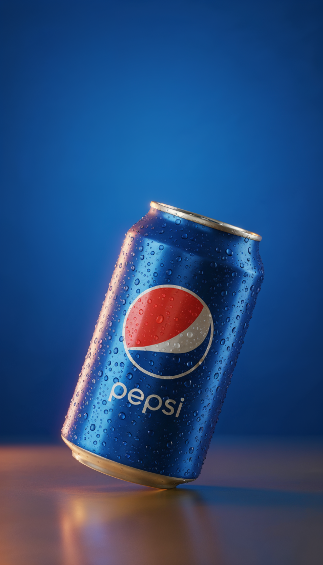 Image created in AI & Design Class by Kean students of can of Pepsi on a table